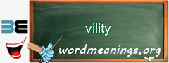 WordMeaning blackboard for vility